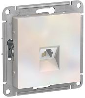 Розетка телефонная без рамки Systeme Electric AtlasDesign 1-м. RJ11 жемчуг картинка